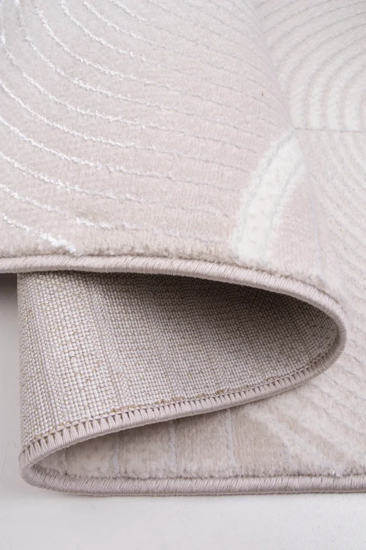 Dywan nowoczesny Factor 50252/260 cream zbliżenie runa i spodu