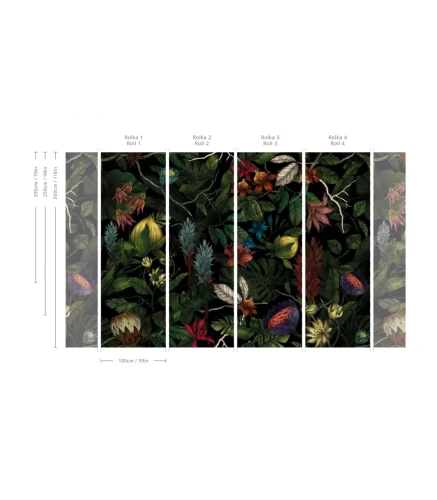 Tapeta jungle  Mysterious Flower Wallcolors.webp