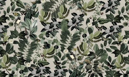 Tapeta zielona botaniczna Garden Wallcolors.webp