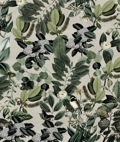 Tapeta botaniczna zielona Garden Wallcolors.webp