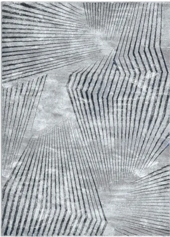 Dywan nowoczesny Grece abstrakcja szary