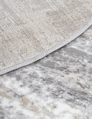 Dywan okrągły nowoczesny Salamanca szary - spód