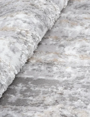 Dywan okrągły Salamanca przecierka szary - runo