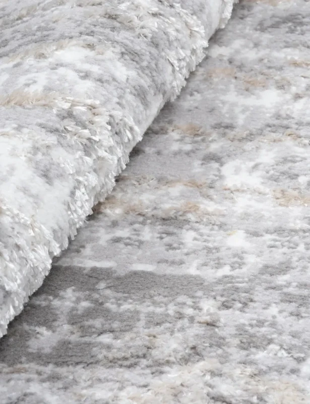 Dywan okrągły Salamanca przecierka szary - runo