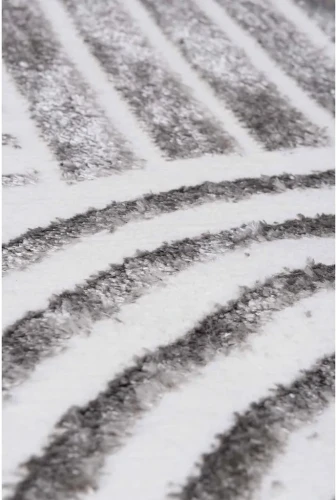 Dywan okrągły Salamanca modern szary - runo