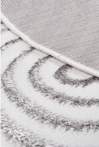 Dywan okrągły Salamanca modern szary - spód