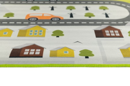 Dywan dziecięcy ulice miasteczko Crystal Print Kids - 35  - bok