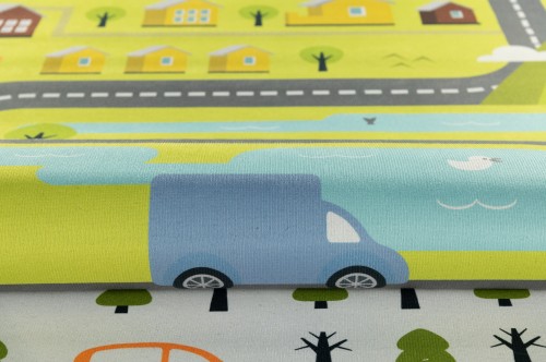 Dywan dziecięcy ulice miasteczko Crystal Print Kids - 35  - runo