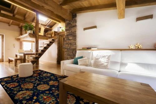 Dywan wełniany Dywilan Omega Latica navy aranżacja