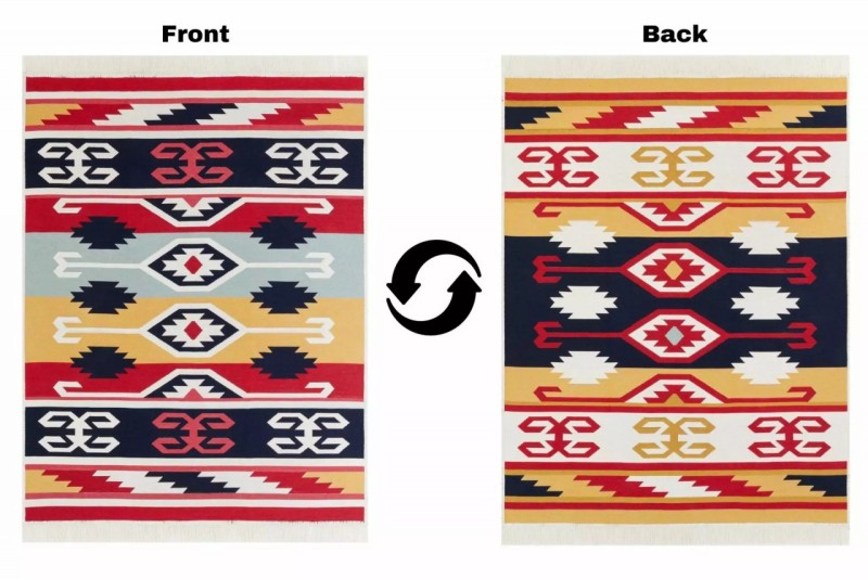 Dywan bawełniany Kanuni Azteca 2712 - z obu stron