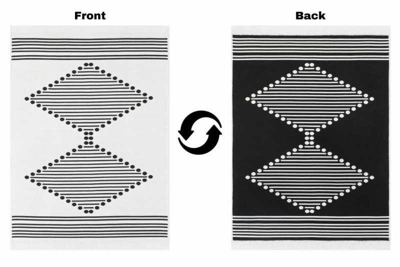 Dywan bawełniany Kanuni Azteca 2715 z obu stron