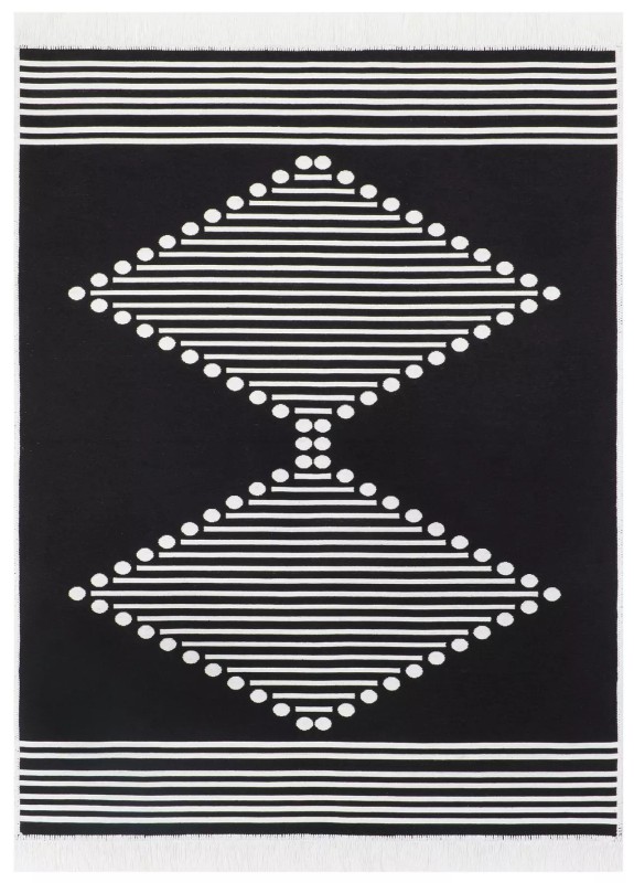 Dywan bawełniany Kanuni Azteca 2715 czarny
