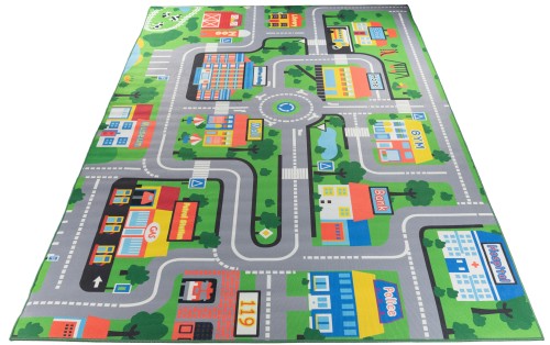 Dywan dziecięcy uliczki Crystal Print Kids - 3 - rzut ukośny