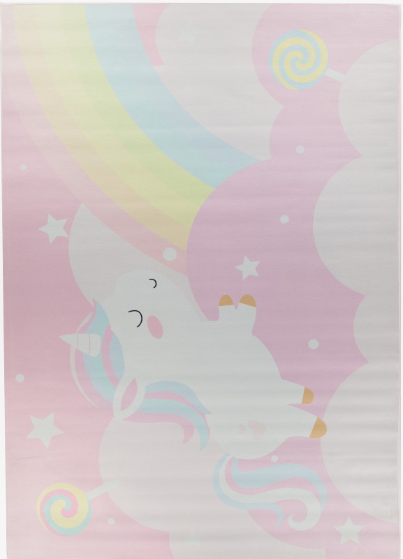 Dywan dziecięcy jednorożec Crystal Print Kids - 294 różówy
