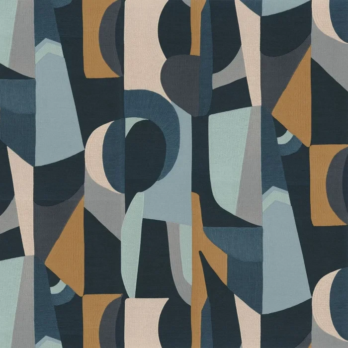 Tapeta geometryczna retro Casamance L'atelier Assemblage 75460202.webp