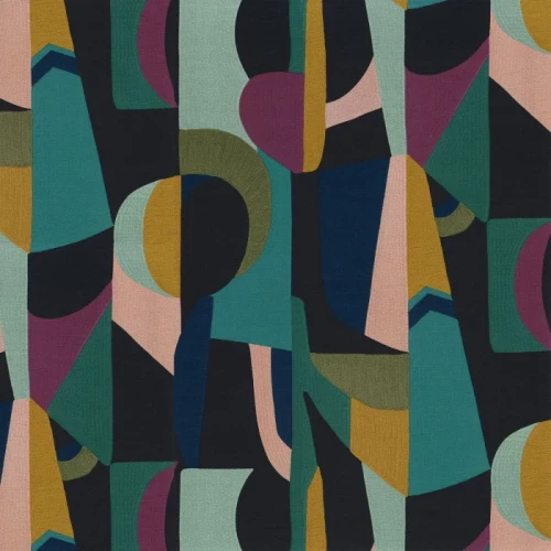 Tapeta geometryczna retro Casamance L'atelier Assemblage 75460304.webp