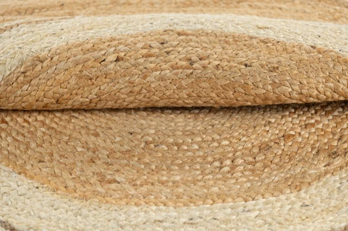 Dywan okrągły z juty Jute round 1463 brąz - runo
