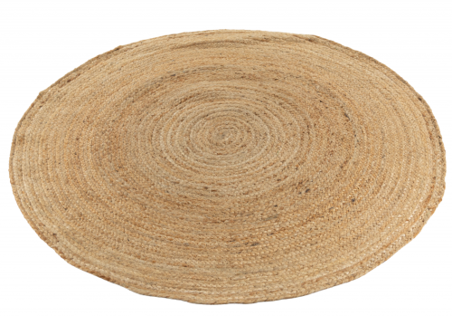 Dywan okrągły z juty Jute round 704 brąz - rzut ukośny