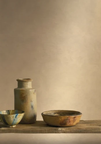 Tapeta imitująca płótno Casamance L'Atelier 75491732 Argile.webp