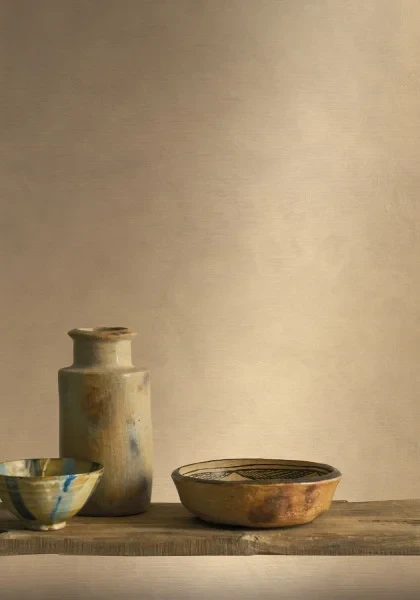 Tapeta imitująca płótno Casamance L'Atelier 75491732 Argile.webp