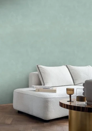 Tapeta zielona do salonu Casamance L'Atelier 75493058 Argile.webp