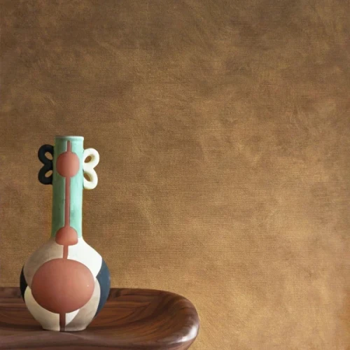 Tapeta nowoczesna brązowo-złota Casamance L'Atelier 75492344 Argile.webp