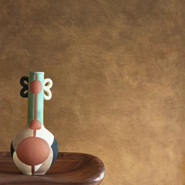 Tapeta nowoczesna brązowo-złota Casamance L'Atelier 75492344 Argile.webp