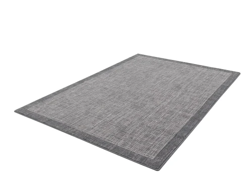 Dywan wełniany Agnella Isfahan Titus grafitowy rozmiar 1,60x2,40 m - zdjęcie pod kątem