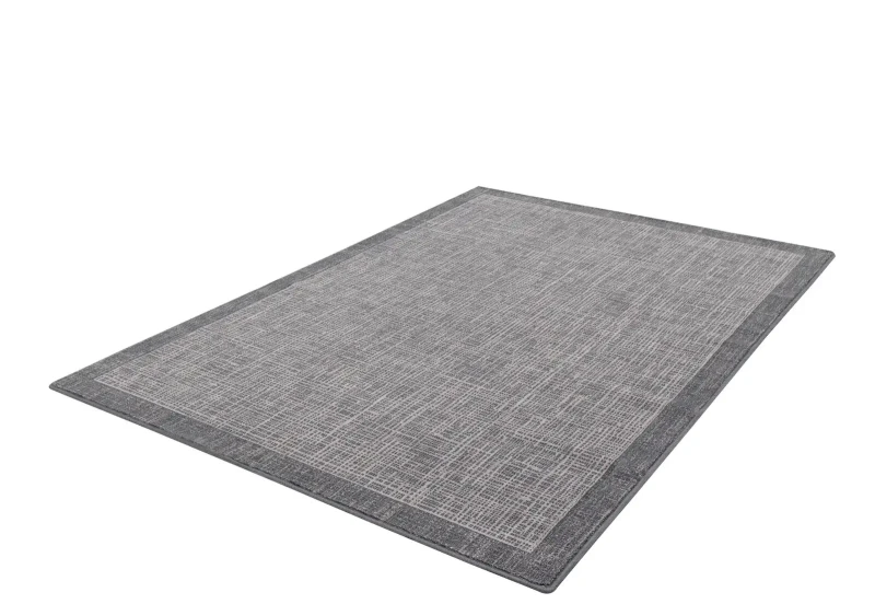 Dywan wełniany Agnella Isfahan Titus grafitowy rozmiar 1,60x2,40 m - zdjęcie pod kątem