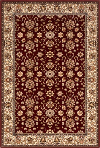Dywan wełniany Agnella klasyczny Isfahan Kantabria rubin rozmiar 1,60x2,40 m