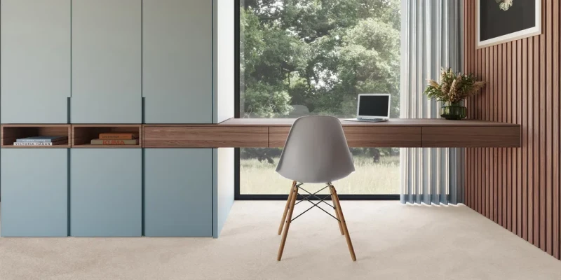 Wykładzina dywanowa AW Tranquil 30 w gabinecie