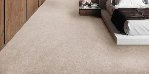 Wykładzina dywanowa AW Lustre 05 w sypialni