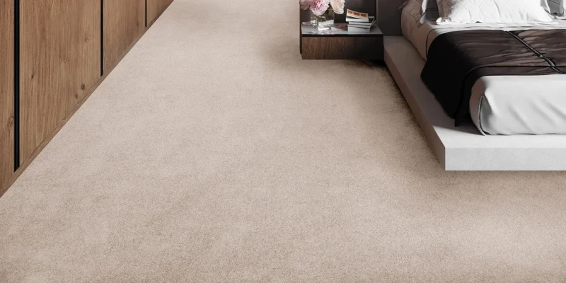 Wykładzina dywanowa AW Lustre 05 w sypialni