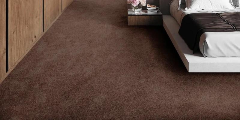 Wykładzina dywanowa AW Lustre 44 w sypialni