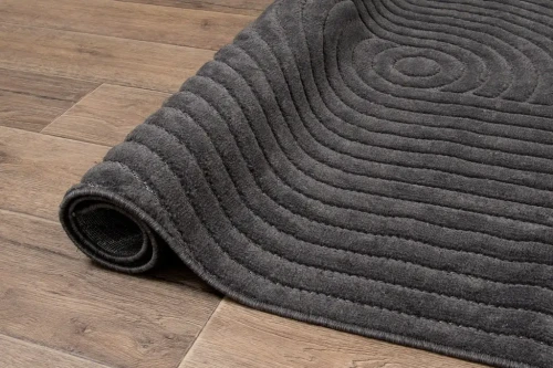 Dywan art deco 3d Dywilan Juno 4 D801AA anthracite spód