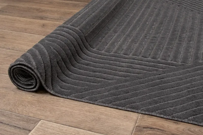 Dywan art deco 3d Dywilan Juno 1 E132AA anthracite runo