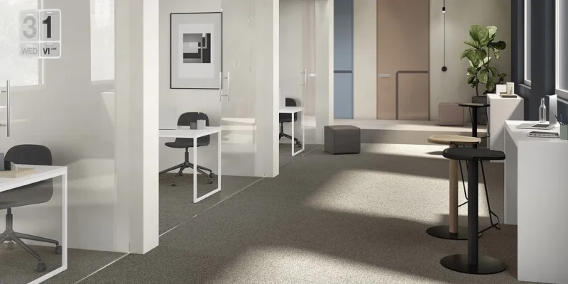 Wykładzina dywanowa AW Serpentine 40 w biurze