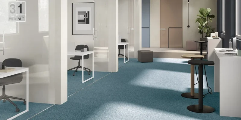 Wykładzina dywanowa AW Serpentine 70 w biurze