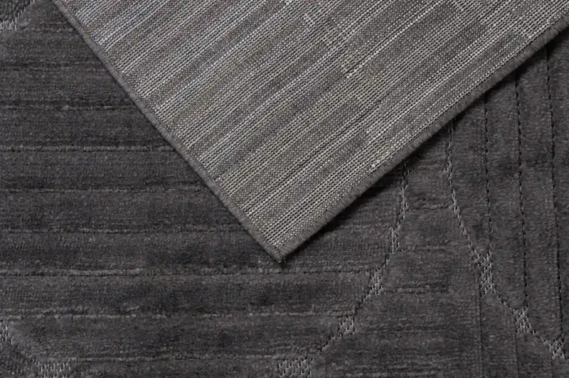 Dywan art deco 3d Dywilan Juno 8 H952AA anthracite  spód