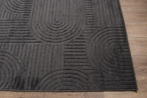 Dywan art deco 3d Dywilan Juno 7 G267AA anthracite  przybliżenie wzoru
