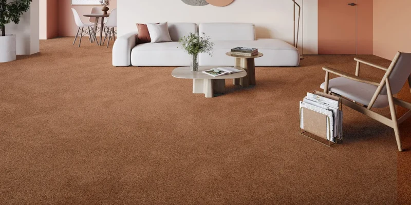 Wykładzina dywanowa AW Verdant 84 w salonie