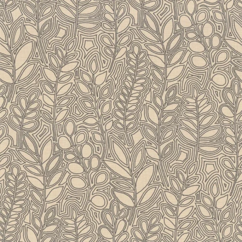 Tapeta beżowa w liście Casamance Palmadora 76681018 Astragale.webp