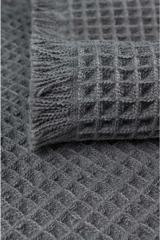 Dywanik uniwersalny Waffle ciemno szary - runo