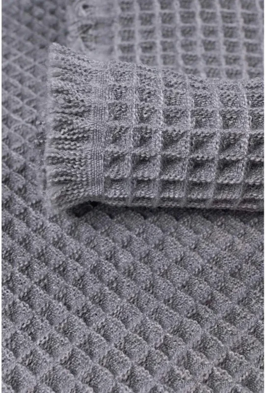 Dywanik uniwersalny Waffle jasno szary - runo