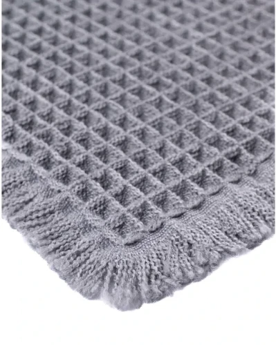 Dywanik uniwersalny Waffle jasno szary - frędzle