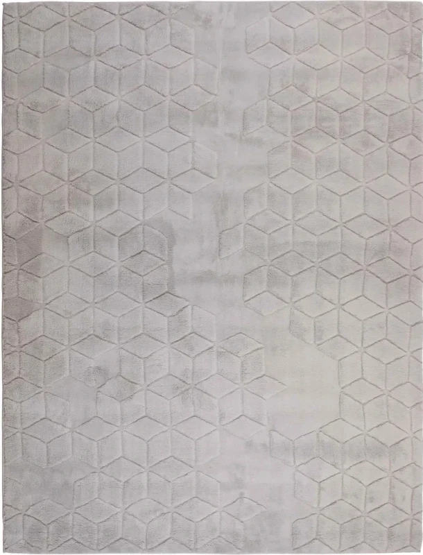 Dywan pluszowy Venesia geometria 3d szary