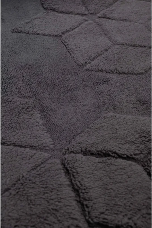 Dywan Venesia geometria 3d antracytowy - runo