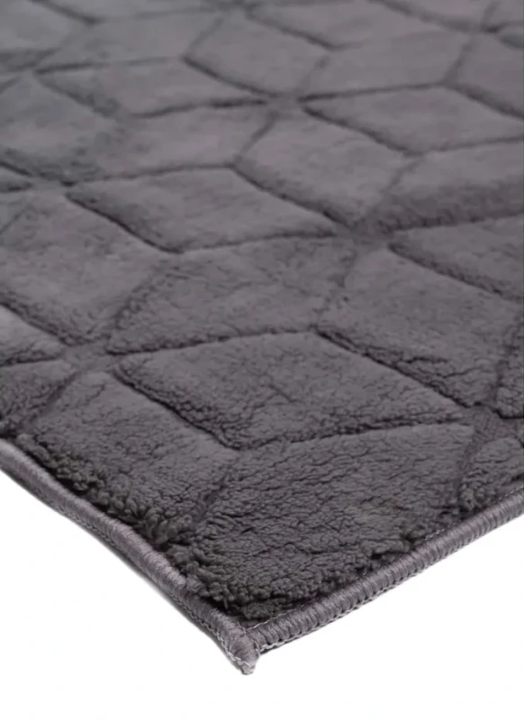 Dywan Venesia geometria 3d antracytowy - róg