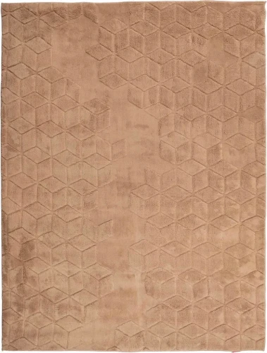 Dywan pluszowy Venesia geometria 3d beż