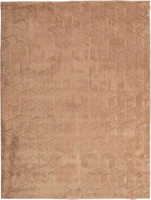 Dywan pluszowy Venesia geometria 3d beż